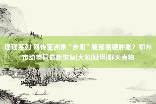   瑶瑶系列 网传亚洲象“步阳”腿部僵硬肿胀？郑州市动物园最新恢复|大象|趾甲|野天真物